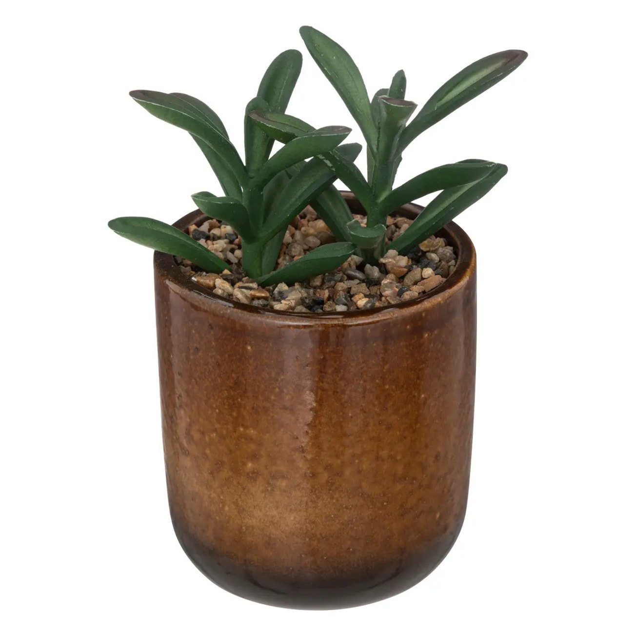 Plante artificielle - pot en céramique - H16 cm