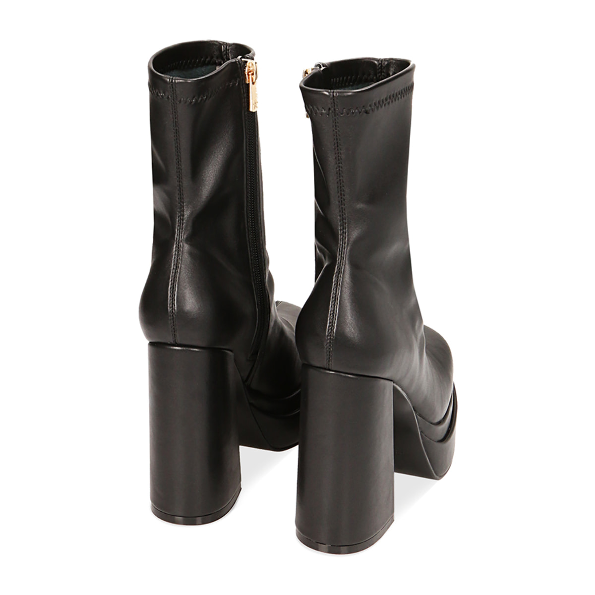 Botines plataforma negro tacón 9 cm