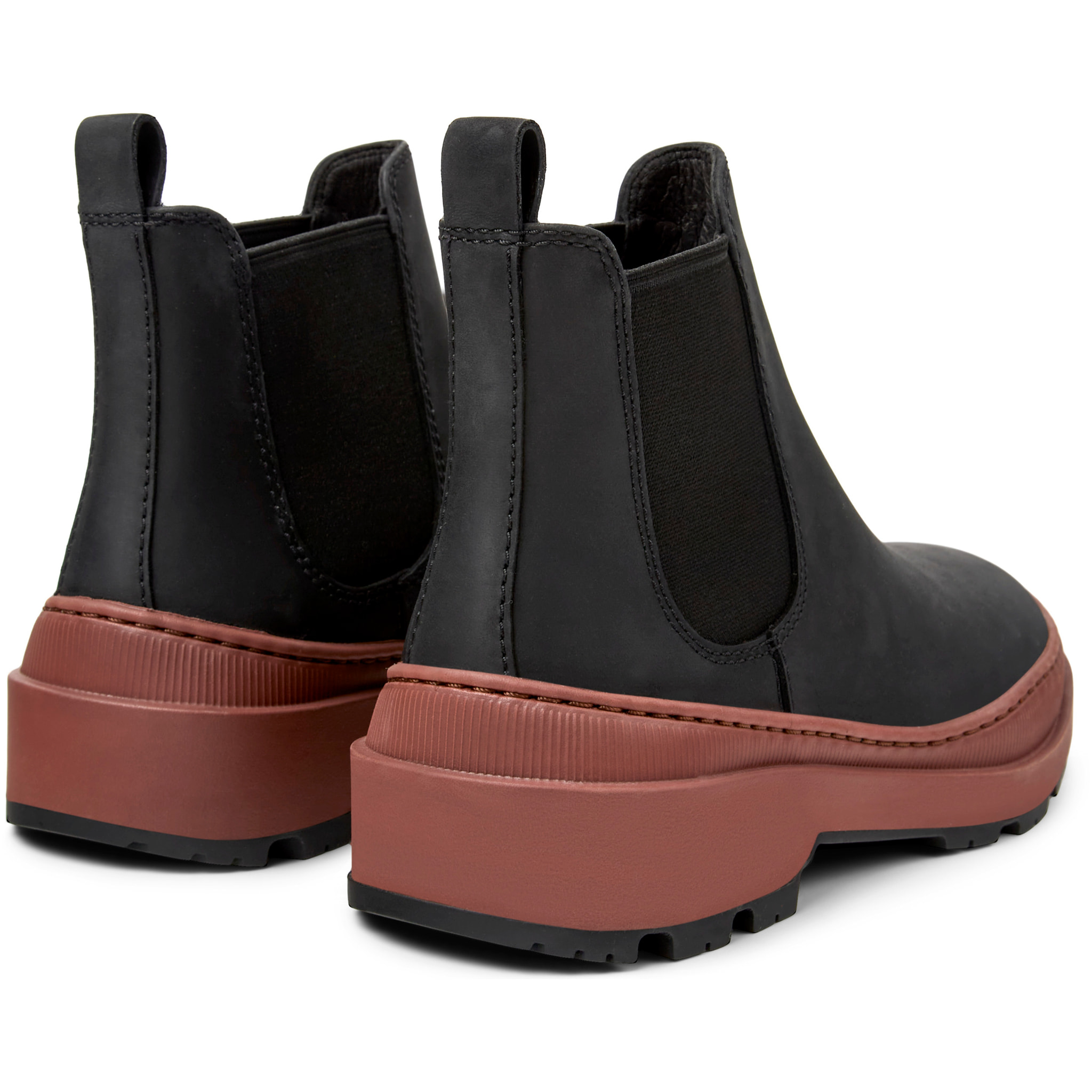 Botines - CAMPER Brutus Trek - Negro - Cuero Nubuck