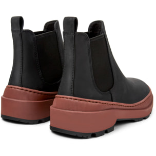 Botines - CAMPER Brutus Trek - Negro - Cuero Nubuck