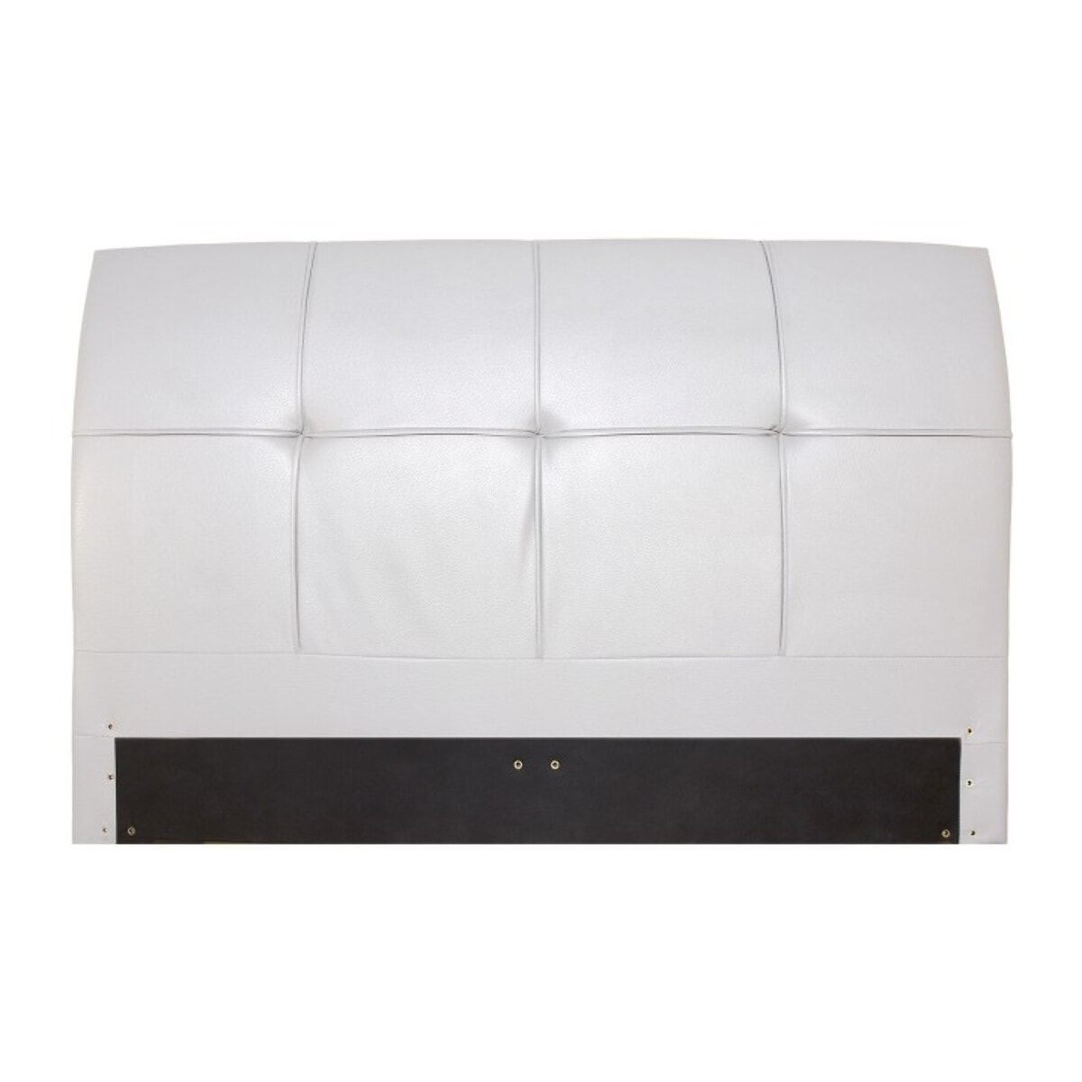 Lit Wallace Simili cuir blanc : Sommier Déco, Confort et Design Exceptionnels