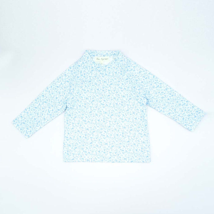 CAMISETA PROTECCION SOLAR FLORECITAS AZULES