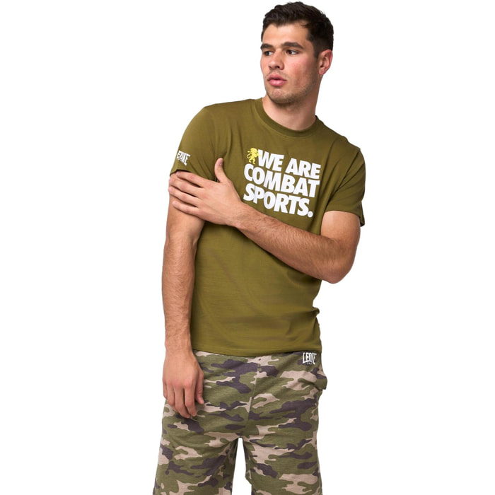 Set completo da uomo con t-shirt e pantaloncino mimetico Leone Summer Style