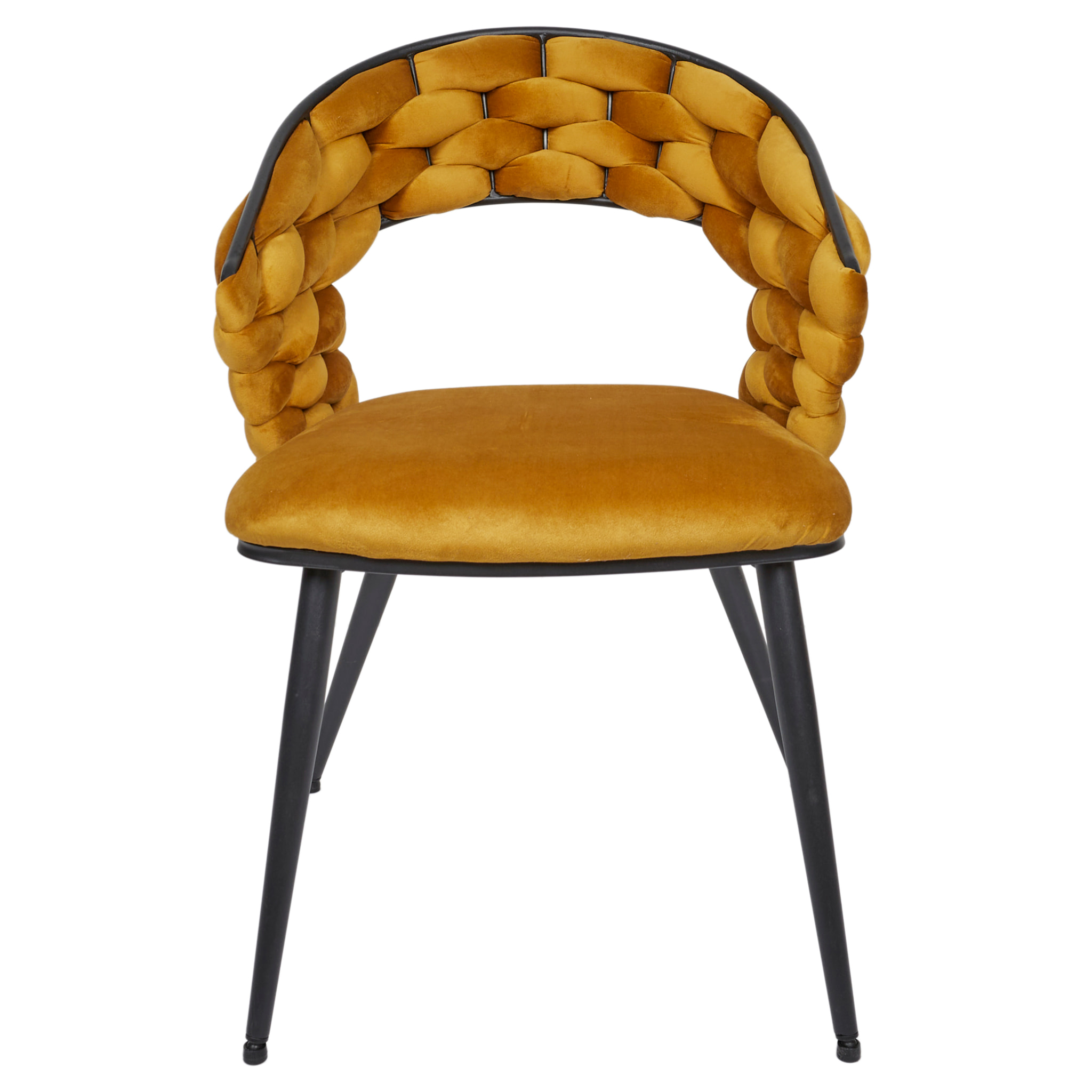 Chaise Sawyer Jaune Moutarde - Lot de 2