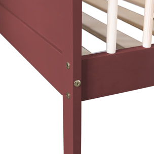 Lit pour enfant 190x90cm terracotta ADAM