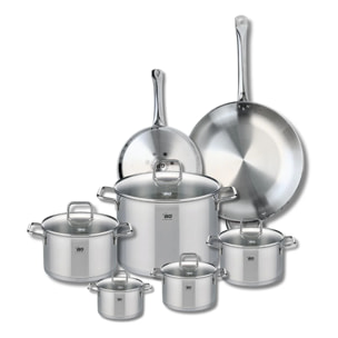 Ensemble de 2 Poêles de cuisson 24 et 32 cm et 5 faitouts 12, 14, 16, 20 et 26 cm Elo Profi Citrin