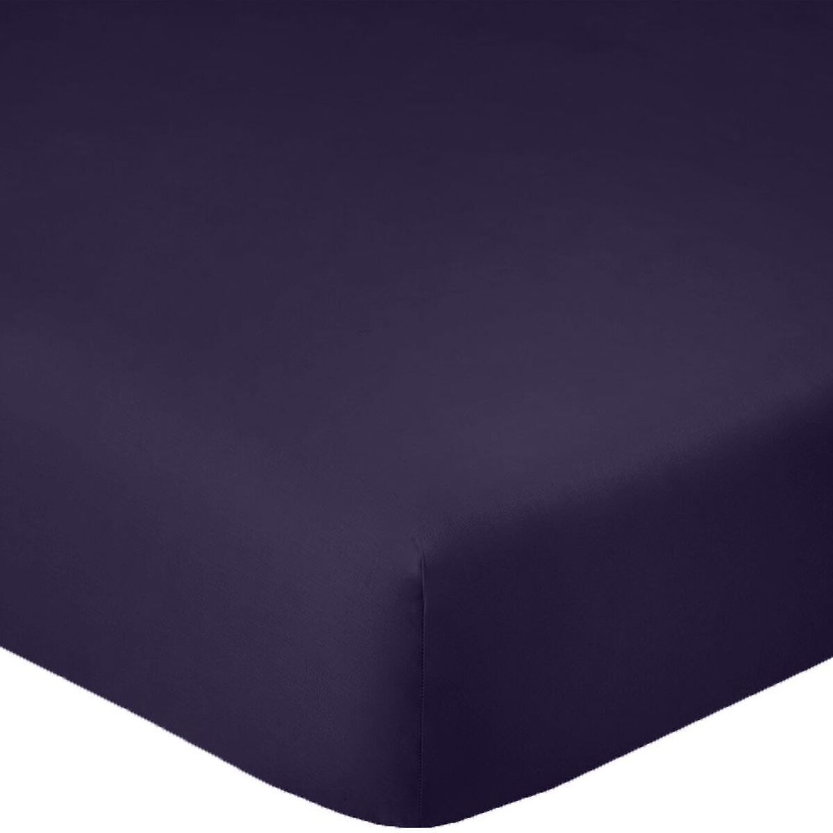 Lot de 2 Draps Housse - Bonnet 35cm 100% Coton 57fils Bleu Imperial