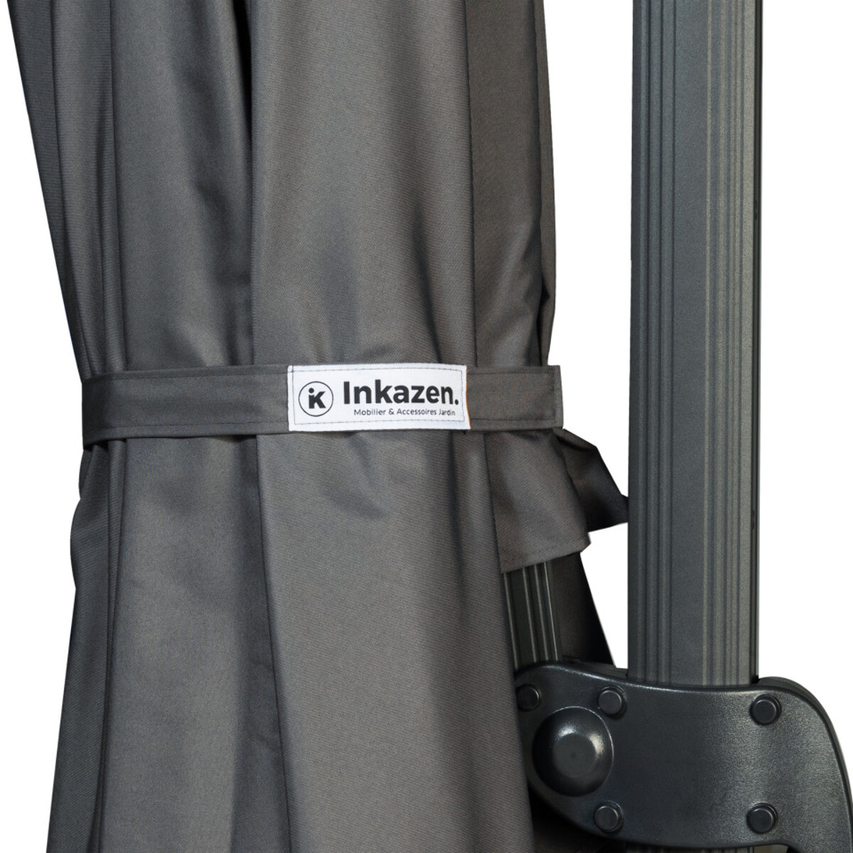Parasol Sombra 360° carré avec housse de protection - Gris