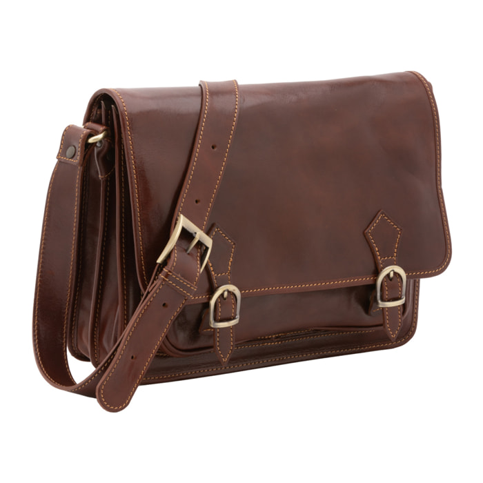 Borsa a tracolla  da donna In Vera pelle Made in Italy 35x27x14 cm