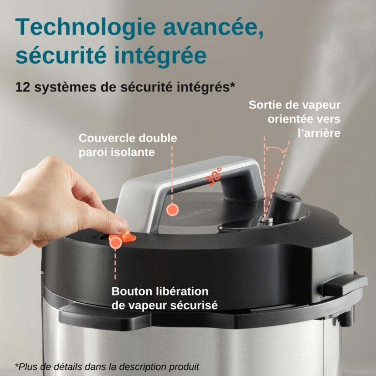 Multicuiseur COSORI 5.7Litre Pressure CookerKAAPPCCSNEU0007Y