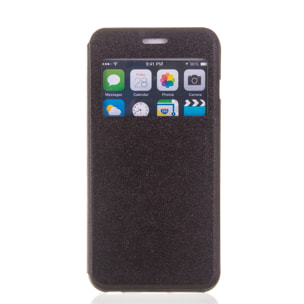 DAM COPRI LIBRO CON FINESTRA CHIUSURA MAGNETICA IP6/6S 7x1x14 Cm. Colore nero