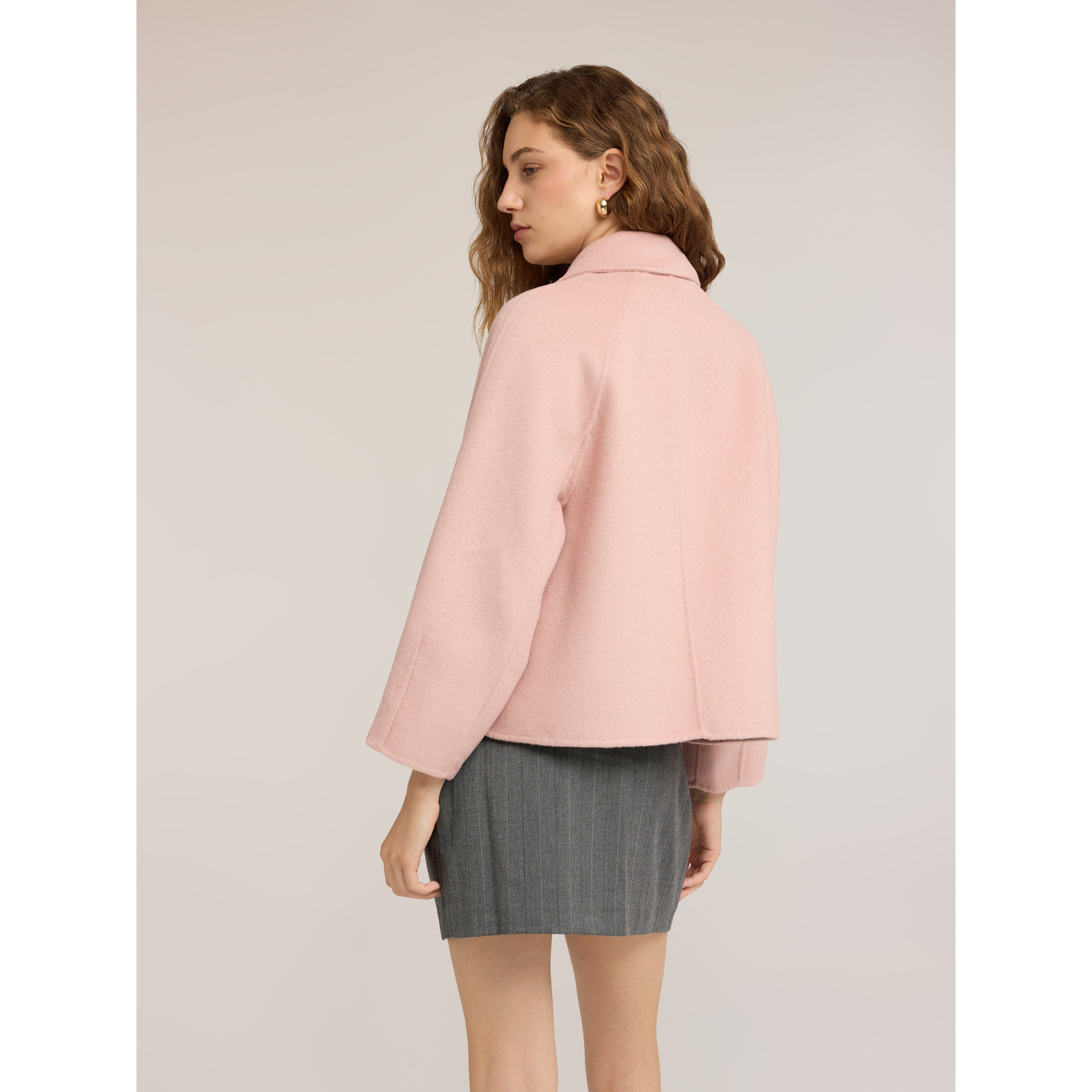 Motivi - Cappotto caban doppiopetto - Rosa