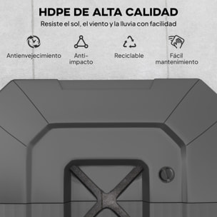 Base para Sombrilla de 2 Piezas, Soporte para Parasol de HDPE Rellenable con Agua 80 kg o Mezcla de Agua y Arena 105 kg, para Jardín, Patio, Terraza, Negro