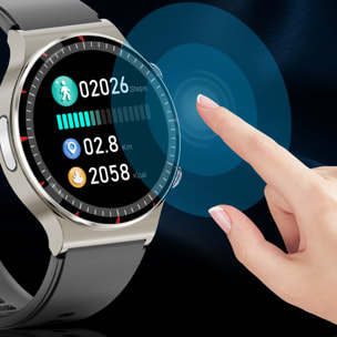 Smartwatch G08 con ECG di grado medico. Misuratore di ossigeno nel sangue, apnea notturna. 10 modalità sportive.