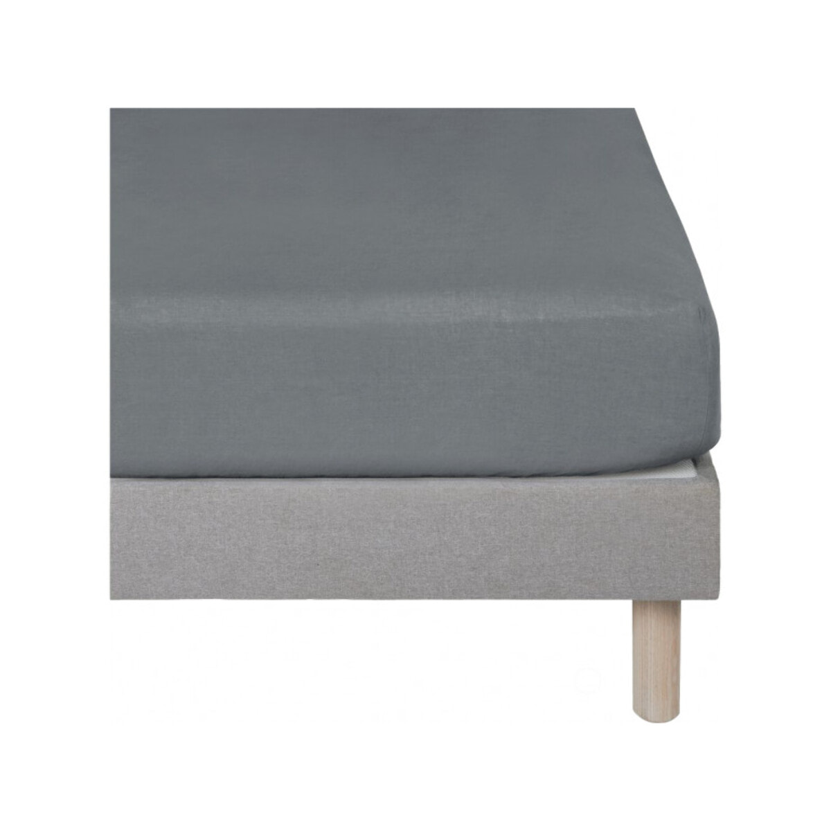 Drap housse 90x200cm en lin bonnet 28cm - VENCE