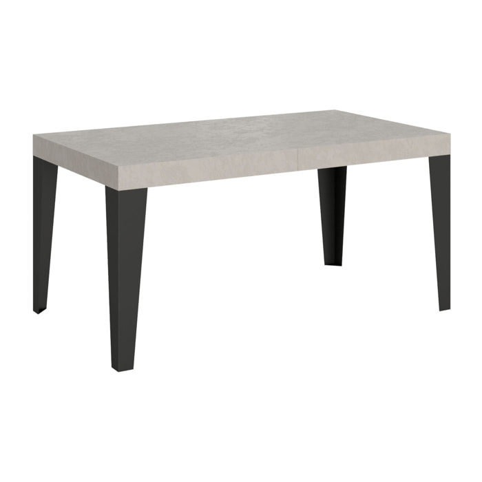 Tavolo allungabile 90x160/420 cm Flame cashmere gambe antracite