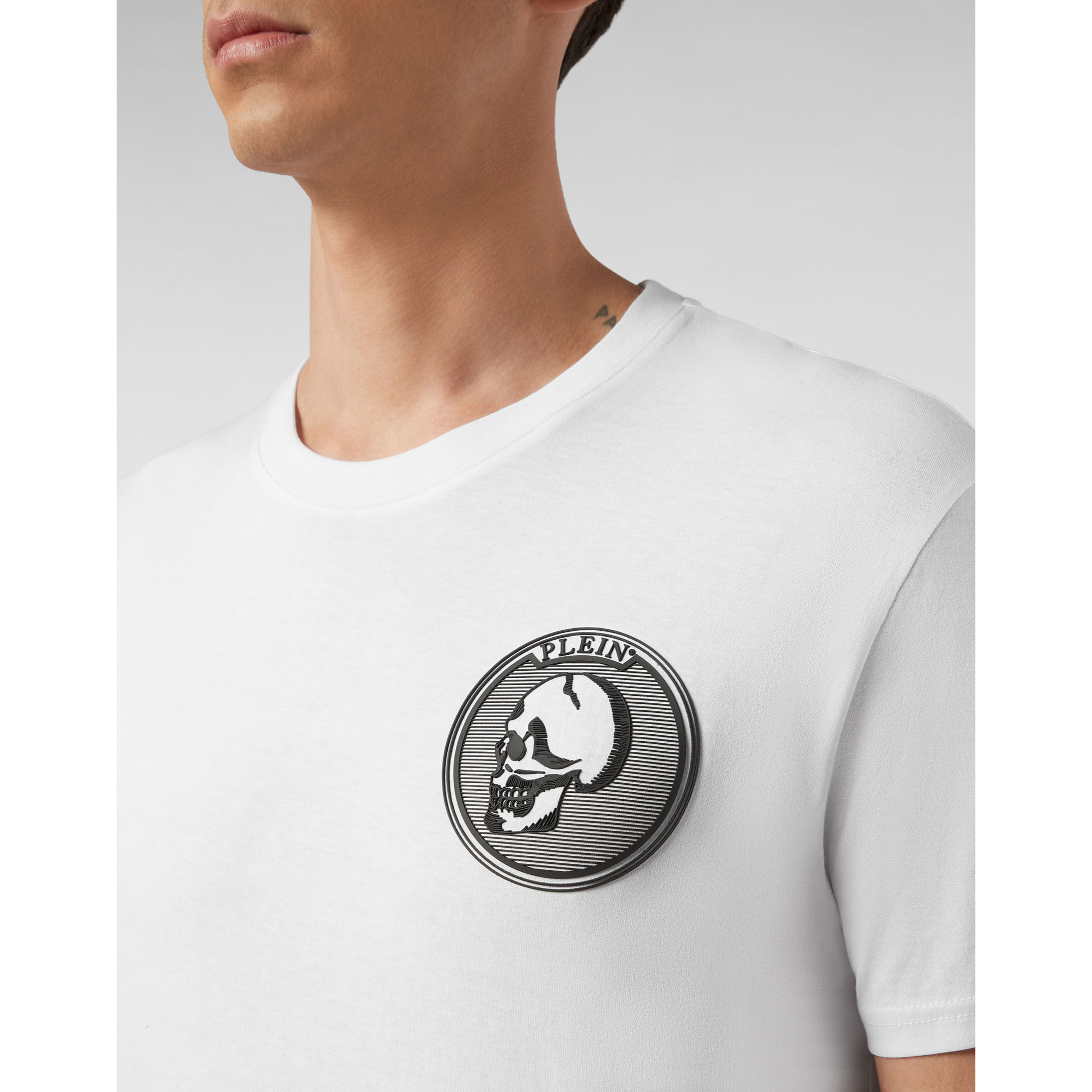 PHILIPP PLEIN Camiseta de cuello redondo y manga corta ICONIC PLEIN
