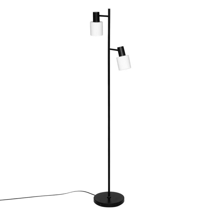 Lampadaire "Tais" H143cm noir