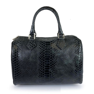 Borse Donna colore Nero-in pelle Made in Italy 30 X 22 X 17cm