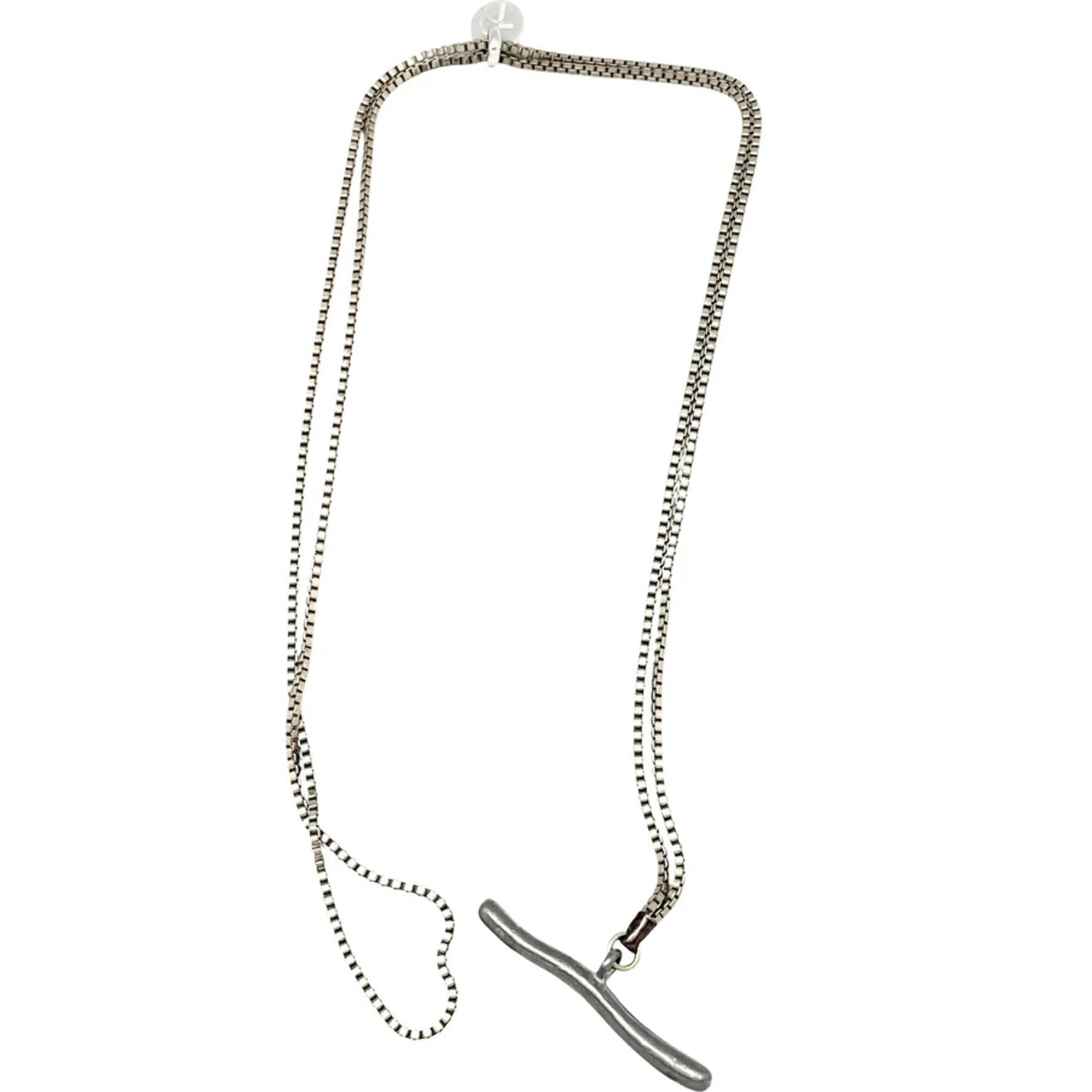 Collar Pendant doble o largo 90 plata 10µ