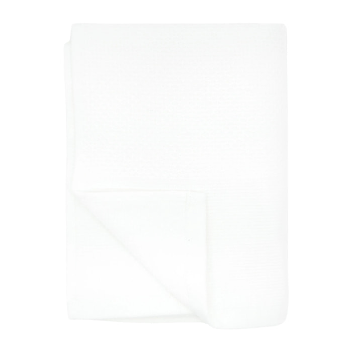Serviette de toilette - Waffle Blanc - 50x90cm - 355g/m²