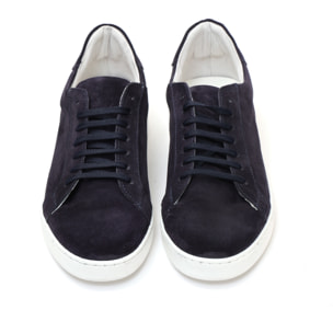 Sneakers stringate in camoscio