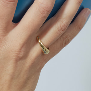 Anillo Egarval acabado oro amarillo 18k
