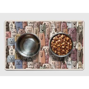 Alfombra de vinilo mascotas CERAMIKO, Dogs and cats 48x75 cm