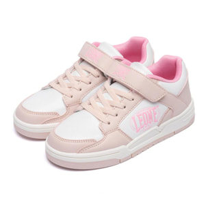 Sneakers da bambina con strap e lacci Leone 1947