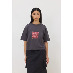 CAMISETA MUJER HEATHER ANTRACITA