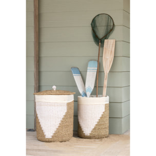 J-Line Pagaie décorative - corde/bois - naturel