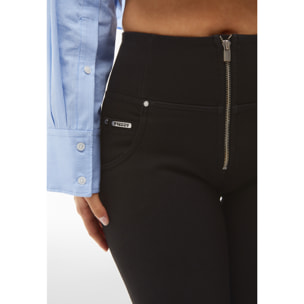Pantaloni push up WR.UP® vita alta tessuto navetta ecologico