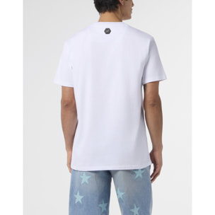 PHILIPP PLEIN Round Neck T-Shirt Logo Hexagon