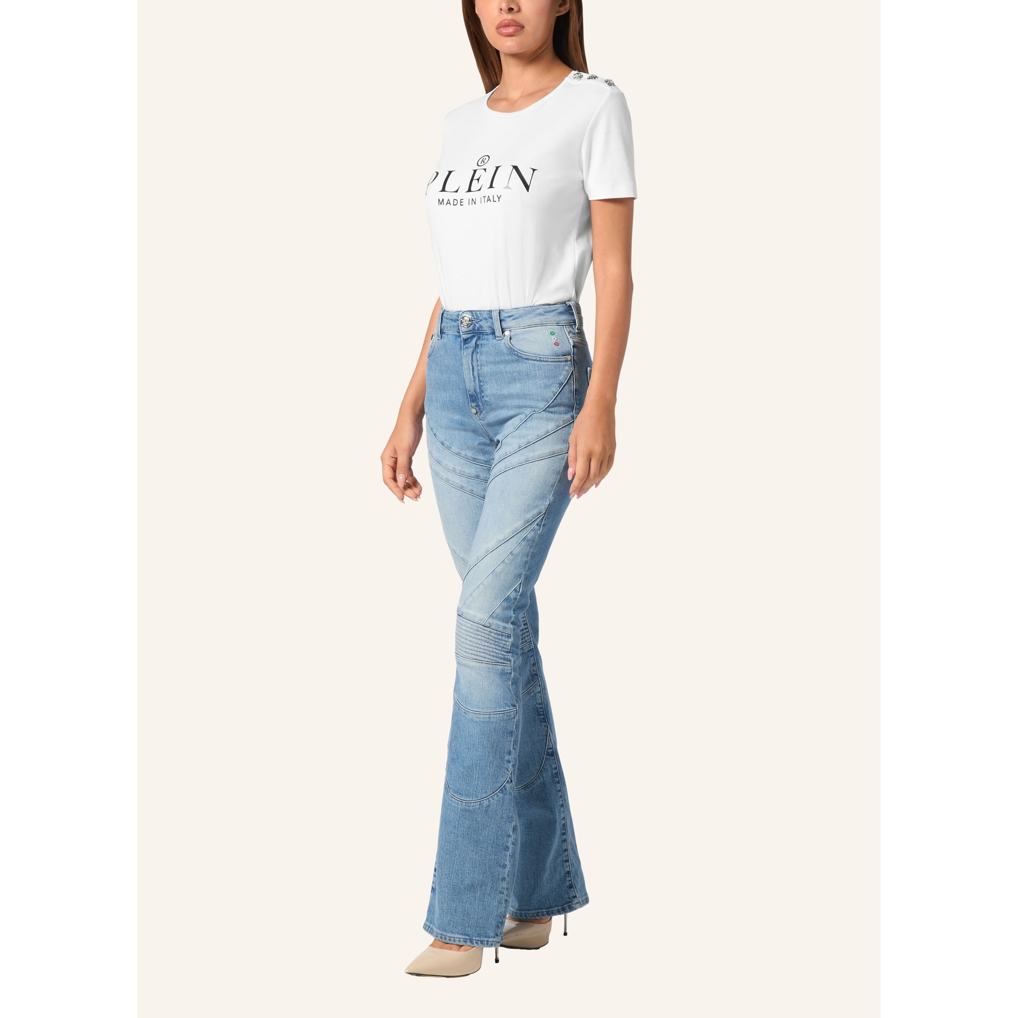 PHILIPP PLEIN Jeans Flare Fit RACING