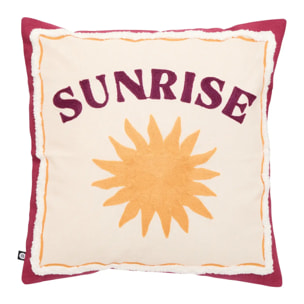 Coussin Bichette carré 40x40cm rouge