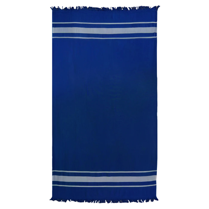 Fouta doublée éponge L - Caraibes Marine - 340g/m²