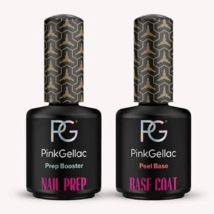 Vernis semi-permanent - Peel Base Coat & Prep Booster Set - 2 x 15 ml