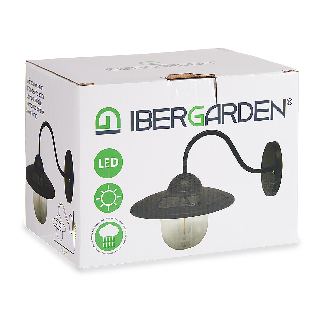 Applique solare con motivo luce calda.