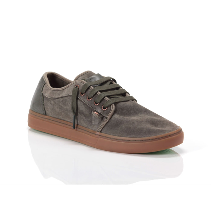 Sneakers Satorisan Heisei Suede Deep Khaki Grigio