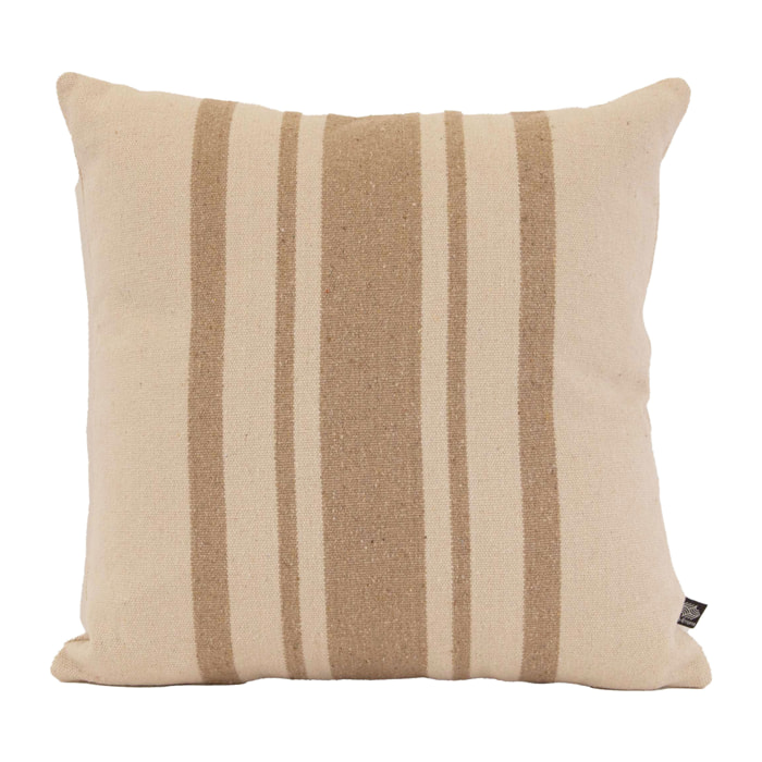 Coussin coton épais style Rustique - Naturel