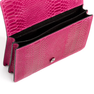 Luce Borsa a mano Donna.Pelle autentica Camoscio Inciso Serpente