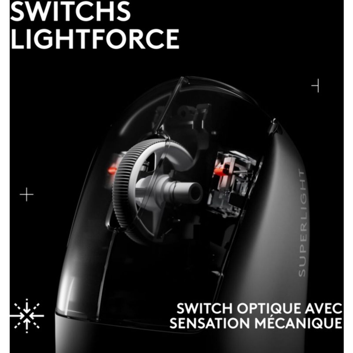 Souris Gamer Sans Fil LOGITECH Pro X Superlight 2 SE rouge