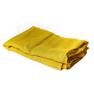 Telo di juta. Lunghezza 5 Mt - Pezzi 1 - 500X100X0,01cm - Colore: Giallo - Bianchi Dino - Decorazioni Varie