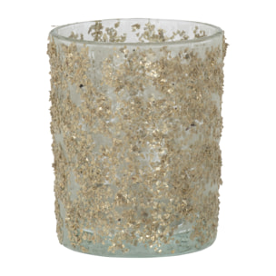 J-Line photophore Paillettes - verre - champagne - large