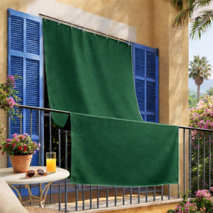 Intrecci Tenda da Sole per Esterno Impermeabile a Caduta con Occhielli Verde