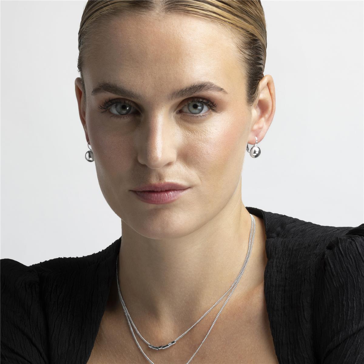 Pendientes Lux by Lux acabados en Rodio