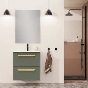 Conjunto de baño Melody, Alday, 60 cm, Verde Musgo