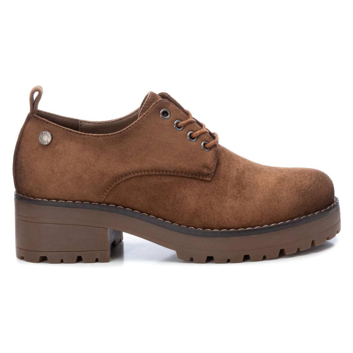 Zapato blucher/derby camel