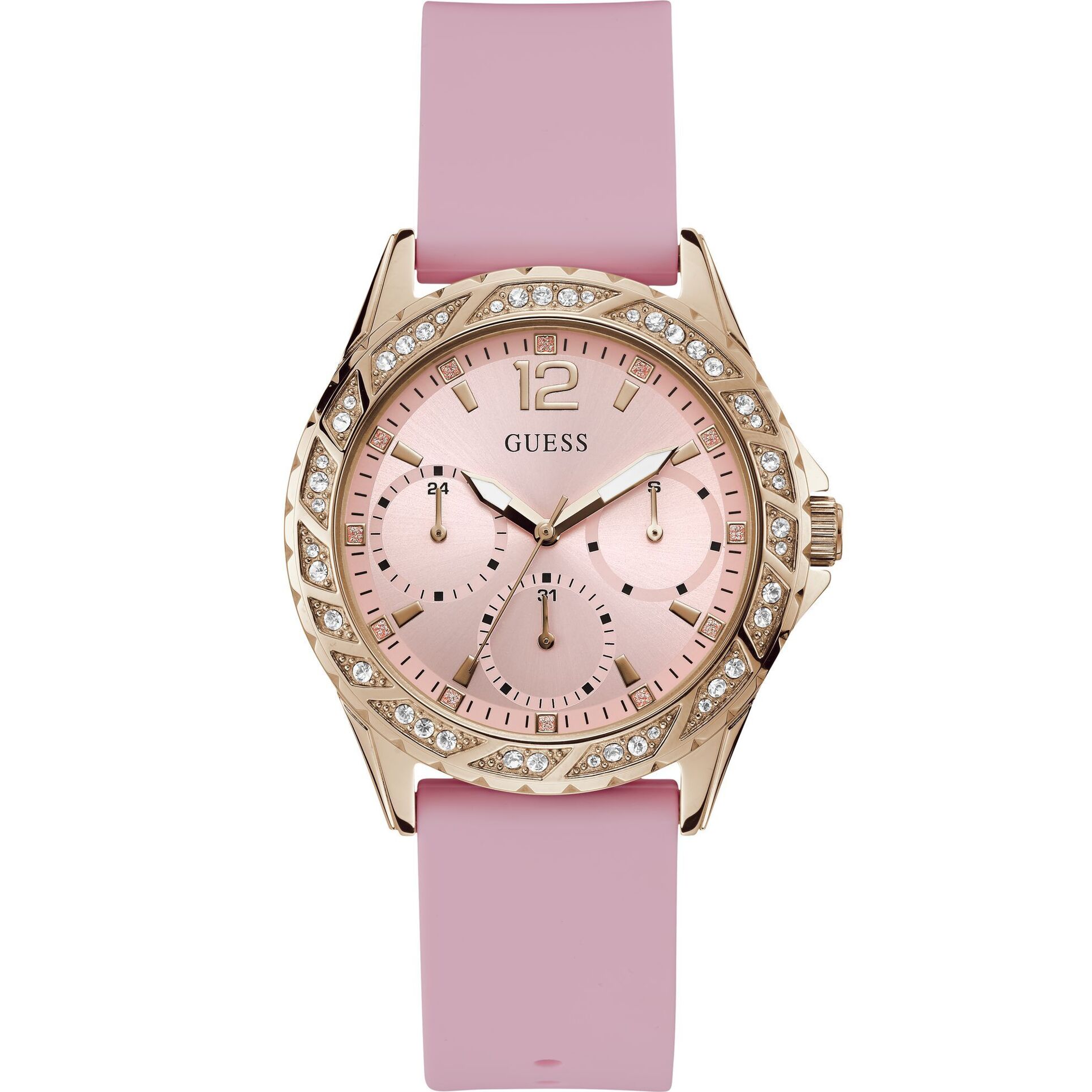 Guess Reloj Analógico De Cuarzo Sparkling Pink