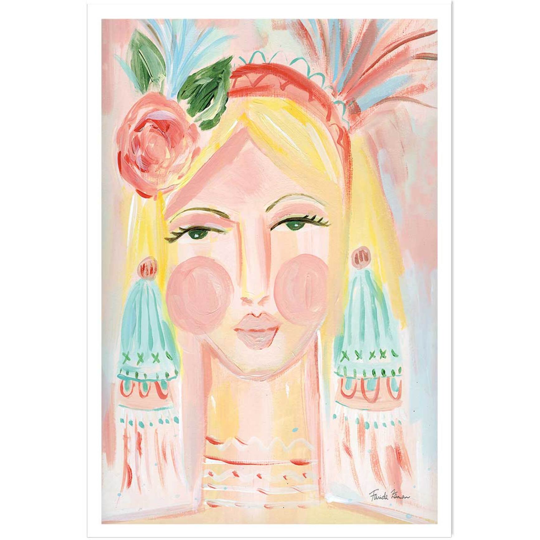 Affiche enfant visage Affiche seule